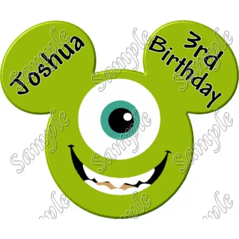 Disney Vacation Mike Wazowski Custom Personalized T Shirt Iron on Transfer Decal #27 Disney Vacation Mike Wazowski Custom Personalized T Shirt Iron on Transfer Decal #27