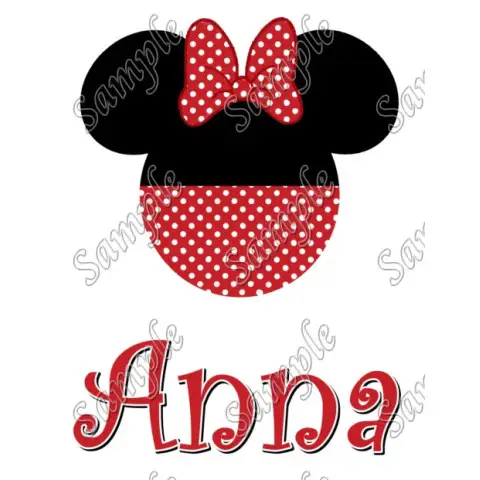 Disney Vacation Minnie Mouse Personalized Custom T Shirt Iron on Transfer Decal #26 Disney Vacation Minnie Mouse Personalized Custom T Shirt Iron on Transfer Decal #26