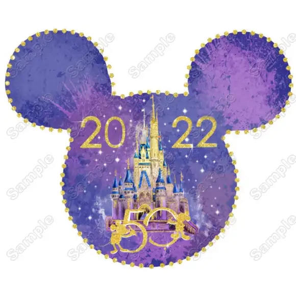 Walt Disney World 50th Anniversary T Shirt Iron on Transfer Decal Walt Disney World 50th Anniversary T Shirt Iron on Transfer Decal