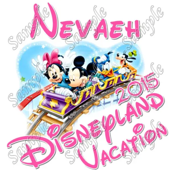 Disneyland Vacation Cruise Personalized Custom T Shirt Iron on Transfer #5 Disneyland Vacation Cruise Personalized Custom T Shirt Iron on Transfer #5
