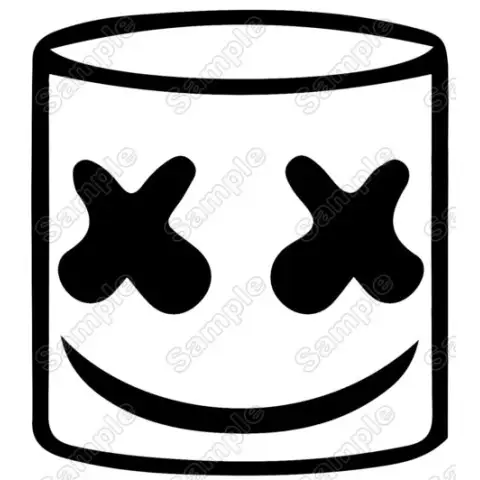 Dj Marshmello T Shirt Iron on Transfer Decal #2 Dj Marshmello T Shirt Iron on Transfer Decal #2