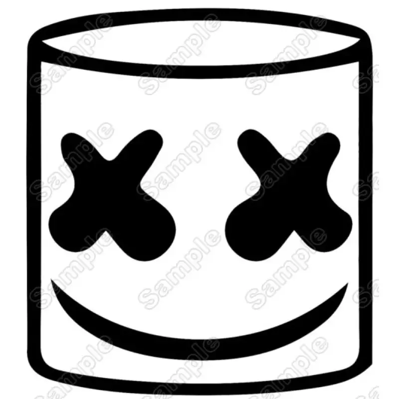Dj Marshmello T Shirt Iron on Transfer Decal #2 Dj Marshmello T Shirt Iron on Transfer Decal #2