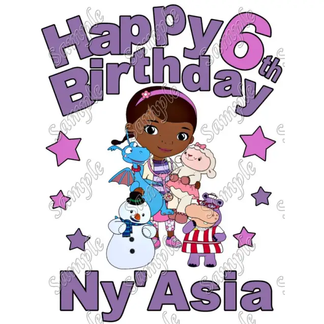 Doc McStuffins Birthday Personalized Custom Shirt Iron on Transfer Decal #11 Doc McStuffins Birthday Personalized Custom Shirt Iron on Transfer Decal #11