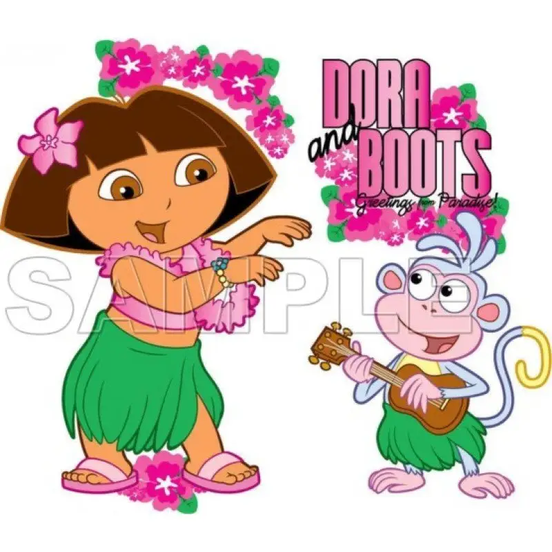 Dora and Boots T Shirt Iron on Transfer Decal #5 Dora and Boots T Shirt Iron on Transfer Decal #5