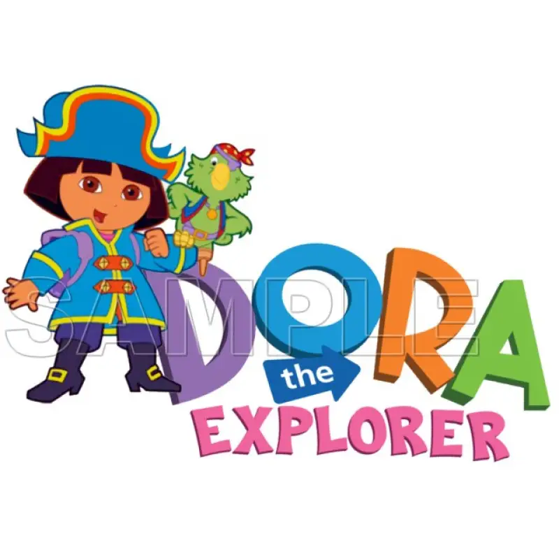 Dora Pirate T Shirt Iron on Transfer Decal #7 Dora Pirate T Shirt Iron on Transfer Decal #7