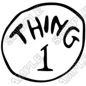 Dr. Seuss Cat in the Hat Thing 1, 2, 3.. T Shirt Iron on Transfer Decal #101 Dr. Seuss Cat in the Hat Thing 1, 2, 3.. T Shirt Iron on Transfer Decal #101
