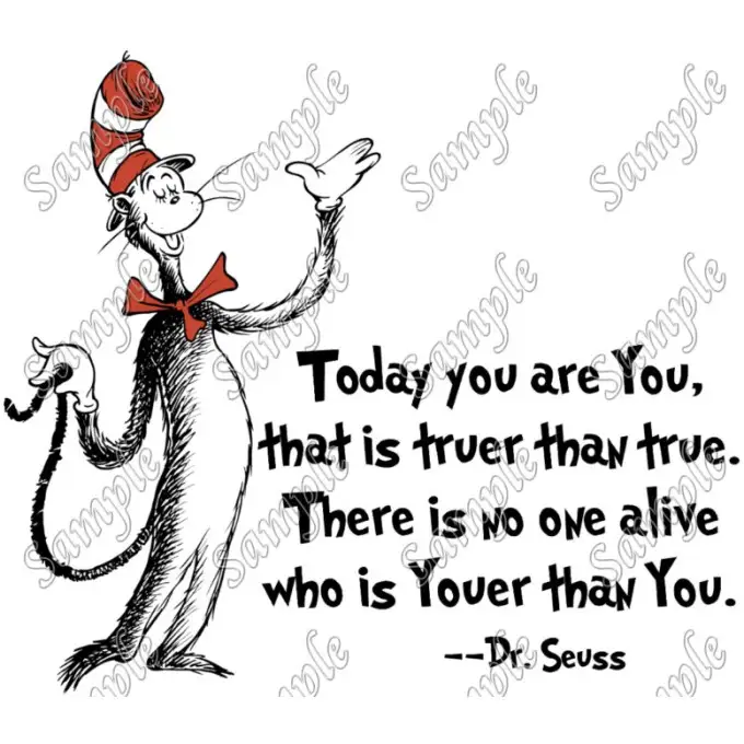 Dr. Seuss Quote T Shirt Iron on Transfer Decal #2 Dr. Seuss Quote T Shirt Iron on Transfer Decal #2