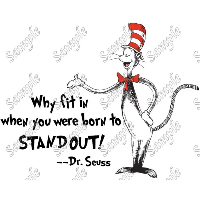 Dr. Seuss Quote T Shirt Iron on Transfer Decal #4 Dr. Seuss Quote T Shirt Iron on Transfer Decal #4