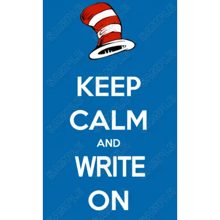 Dr. Seuss Read Across America keep calm and write on Shirt Iron on Transfer Decal #90 Dr. Seuss Read Across America keep calm and write on Shirt Iron on Transfer Decal #90