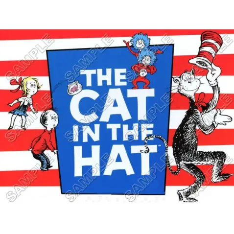 Dr.Seuss The Cat in the Hat T Shirt Iron on Transfer Decal #5 Dr.Seuss The Cat in the Hat T Shirt Iron on Transfer Decal #5