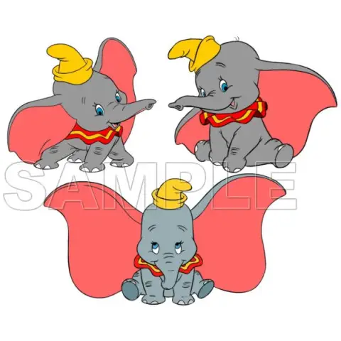 Dumbo T Shirt Iron on Transfer Decal #1 Dumbo T Shirt Iron on Transfer Decal #1