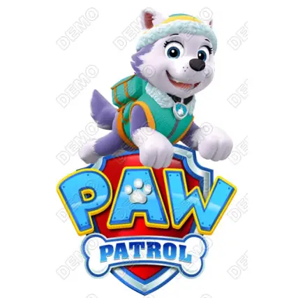 Paw Patrol Everest T Shirt Iron on Transfer Decal Paw Patrol Everest T Shirt Iron on Transfer Decal