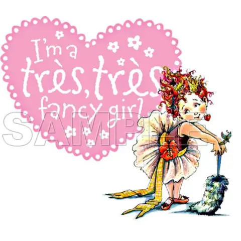 Fancy Nancy T Shirt Iron on Transfer Decal #3 Fancy Nancy T Shirt Iron on Transfer Decal #3