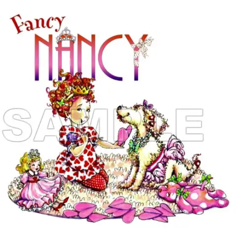Fancy Nancy T Shirt Iron on Transfer Decal #4 Fancy Nancy T Shirt Iron on Transfer Decal #4