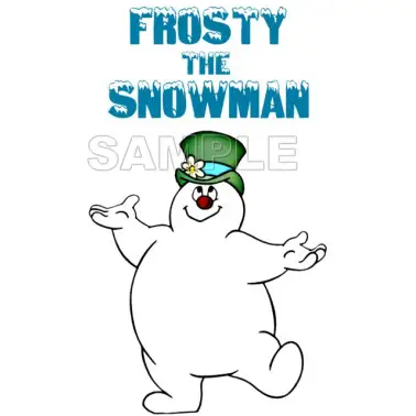 Frosty The Snowman T Shirt Iron on Transfer Decal #3 Frosty The Snowman T Shirt Iron on Transfer Decal #3
