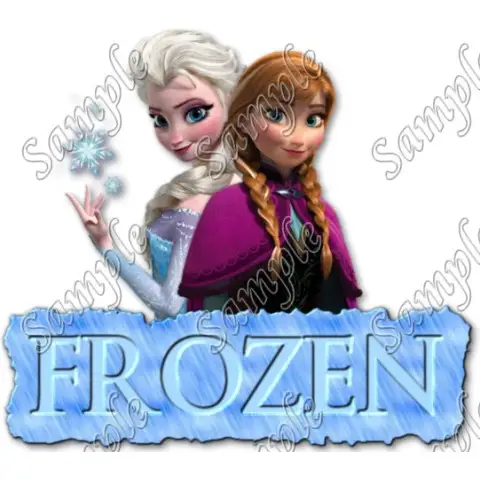 Frozen Anna Elsa T Shirt Iron on Transfer Decal #19 Frozen Anna Elsa T Shirt Iron on Transfer Decal #19