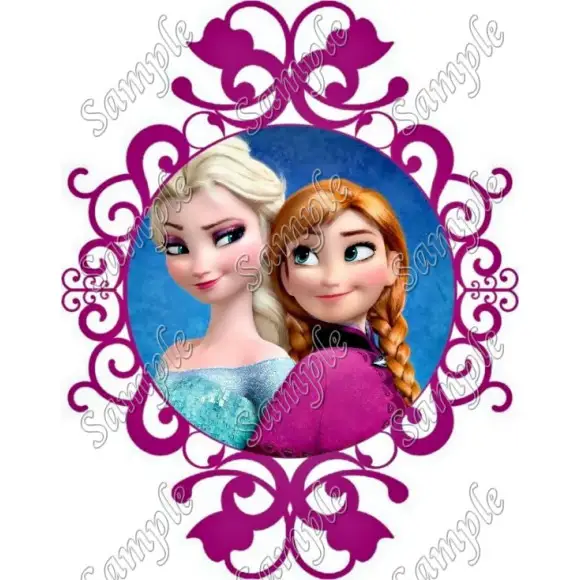 Frozen Elsa and Anna T Shirt Iron on Transfer Decal #132 Frozen Elsa and Anna T Shirt Iron on Transfer Decal #132