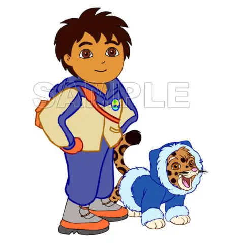 Go Diego Go T Shirt Iron on Transfer Decal #2