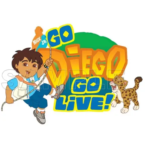 Go Diego Go T Shirt Iron on Transfer Decal #3