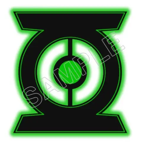 Green Lantern Logo T Shirt Iron on Transfer Decal #2 Green Lantern Logo T Shirt Iron on Transfer Decal #2