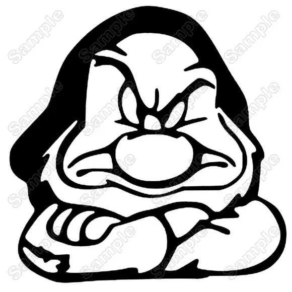 GRUMPY GNOME Heat Iron On Transfer Vinyl HTV GRUMPY GNOME Heat Iron On Transfer Vinyl HTV