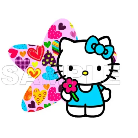 Hello Kitty T Shirt Iron on Transfer  Decal  #19