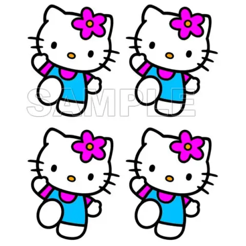 Hello Kitty  T Shirt Iron on Transfer  Decal  #3