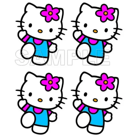 Hello Kitty T Shirt Iron on Transfer Decal #3 Hello Kitty T Shirt Iron on Transfer Decal #3