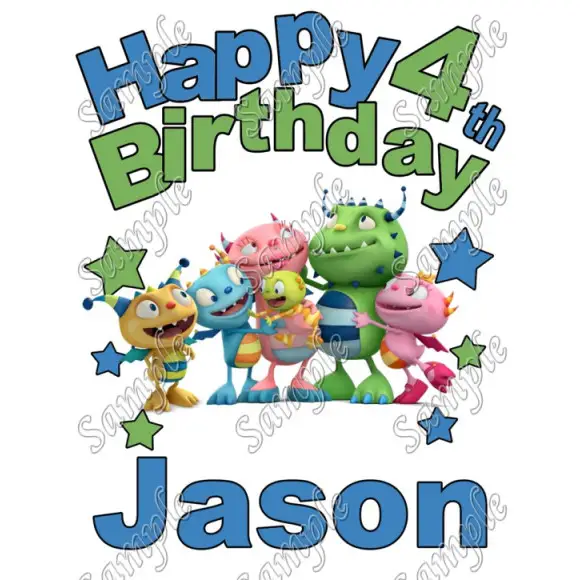 Henry Hugglemonster Birthday Personalized Custom T Shirt Iron on Transfer Decal #1 Henry Hugglemonster Birthday Personalized Custom T Shirt Iron on Transfer Decal #1