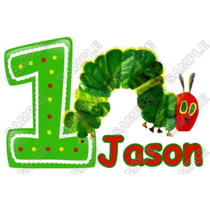 Hungry Caterpillar Birthday Personalized Custom T Shirt Iron on Transfer Decal #14 Hungry Caterpillar Birthday Personalized Custom T Shirt Iron on Transfer Decal #14
