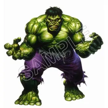 Incredible hulk T Shirt Iron on Transfer Decal #3