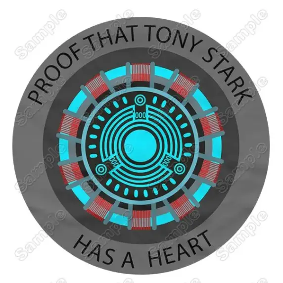 Proof That Tony Stark Has A Heart T Shirt Heat Iron on Transfer Decal Proof That Tony Stark Has A Heart T Shirt Heat Iron on Transfer Decal
