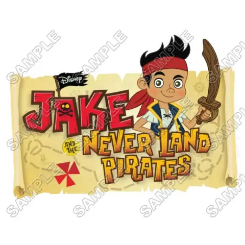 Jake and the Never Land Pirates T Shirt Iron on Transfer Decal #2 Jake and the Never Land Pirates T Shirt Iron on Transfer Decal #2