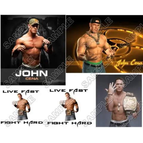 John Cena T Shirt Iron on Transfer Decal #2 John Cena T Shirt Iron on Transfer Decal #2
