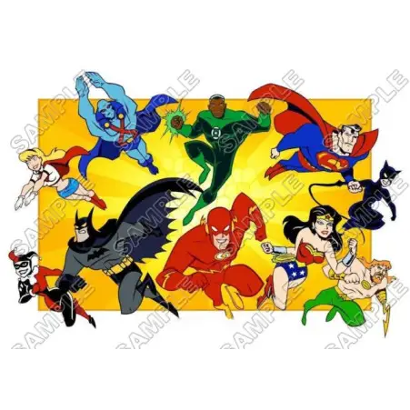 Justice League Super Heroes T Shirt Iron on Transfer Decal #4 Justice League Super Heroes T Shirt Iron on Transfer Decal #4