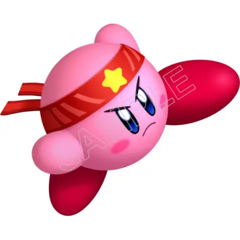 Kirby Fighter T Shirt Iron on Transfer Decal #13 Kirby Fighter T Shirt Iron on Transfer Decal #13