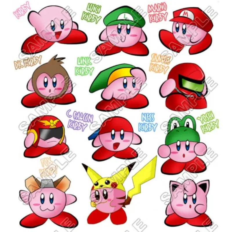 Kirby T Shirt Iron on Transfer Decal #1 Kirby T Shirt Iron on Transfer Decal #1