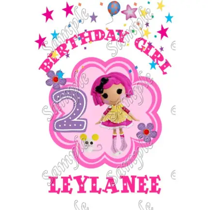 Lalaloopsy  Birthday Girl  Personalized  Custom  T Shirt Iron on Transfer Decal #5