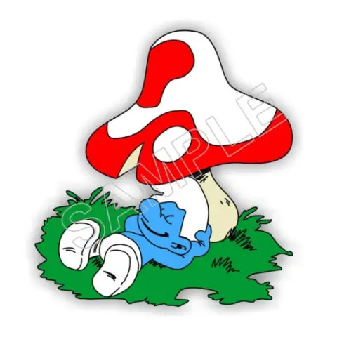 Lazy Smurf T Shirt Iron on Transfer Decal #33 Lazy Smurf T Shirt Iron on Transfer Decal #33