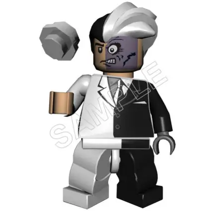 Lego Game Two-Face T Shirt Iron on Transfer Decal #4 Lego Game Two-Face T Shirt Iron on Transfer Decal #4