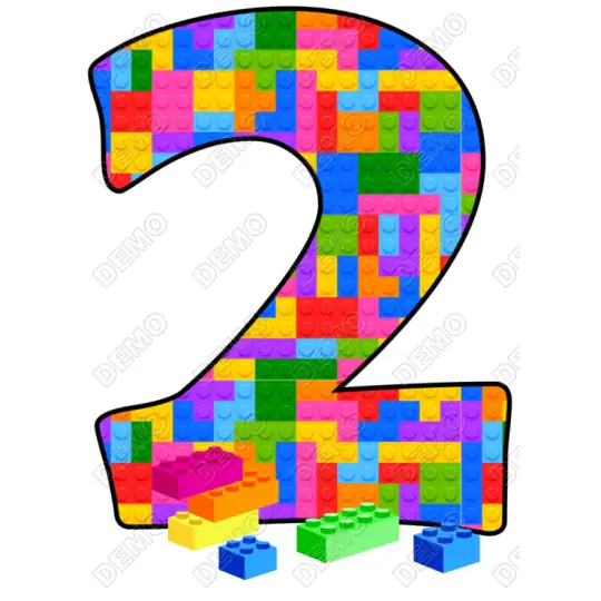 Lego Building Blocks Custom Number Shirt Iron on Transfer Lego Building Blocks Custom Number Shirt Iron on Transfer