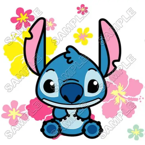 Lilo & Stitch T Shirt Iron on Transfer Decal #2 Lilo & Stitch T Shirt Iron on Transfer Decal #2