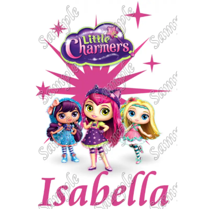 Little Charmers Personalized Custom T Shirt Iron on Transfer Decal #2 Little Charmers Personalized Custom T Shirt Iron on Transfer Decal #2