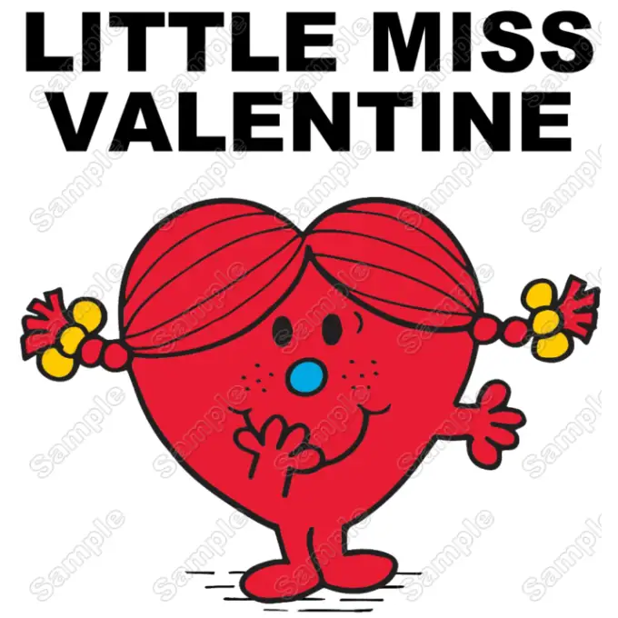 Little Miss Valentine T Shirt Iron on Transfer Decal #1 Little Miss Valentine T Shirt Iron on Transfer Decal #1