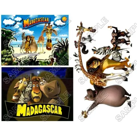 Madagascar T Shirt Iron on Transfer Decal #1 Madagascar T Shirt Iron on Transfer Decal #1