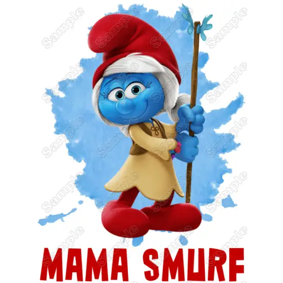 Smurf Mama Family Member Birthday Custom T Shirt Iron on Transfer Decal Smurf Mama Family Member Birthday Custom T Shirt Iron on Transfer Decal