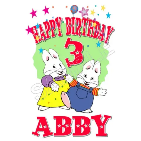 Max and Ruby Birthday Personalized Custom T Shirt Iron on Transfer Decal #69 Max and Ruby Birthday Personalized Custom T Shirt Iron on Transfer Decal #69