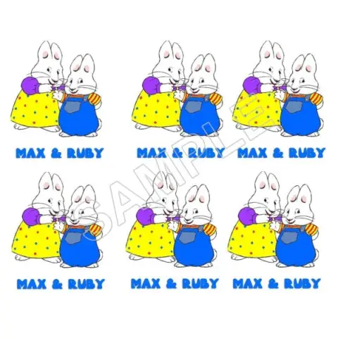 Max and Ruby T Shirt Iron on Transfer Decal #1 Max and Ruby T Shirt Iron on Transfer Decal #1