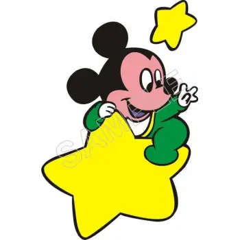 Mickey Mouse Baby T Shirt Iron on Transfer Decal #4