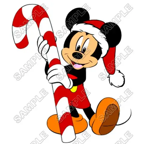 Mickey Mouse Christmas Santa T Shirt Iron on Transfer Decal #25 Mickey Mouse Christmas Santa T Shirt Iron on Transfer Decal #25